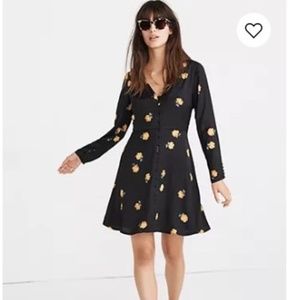 Madewell Lillyblossom Button Front Dress in Floating Florets